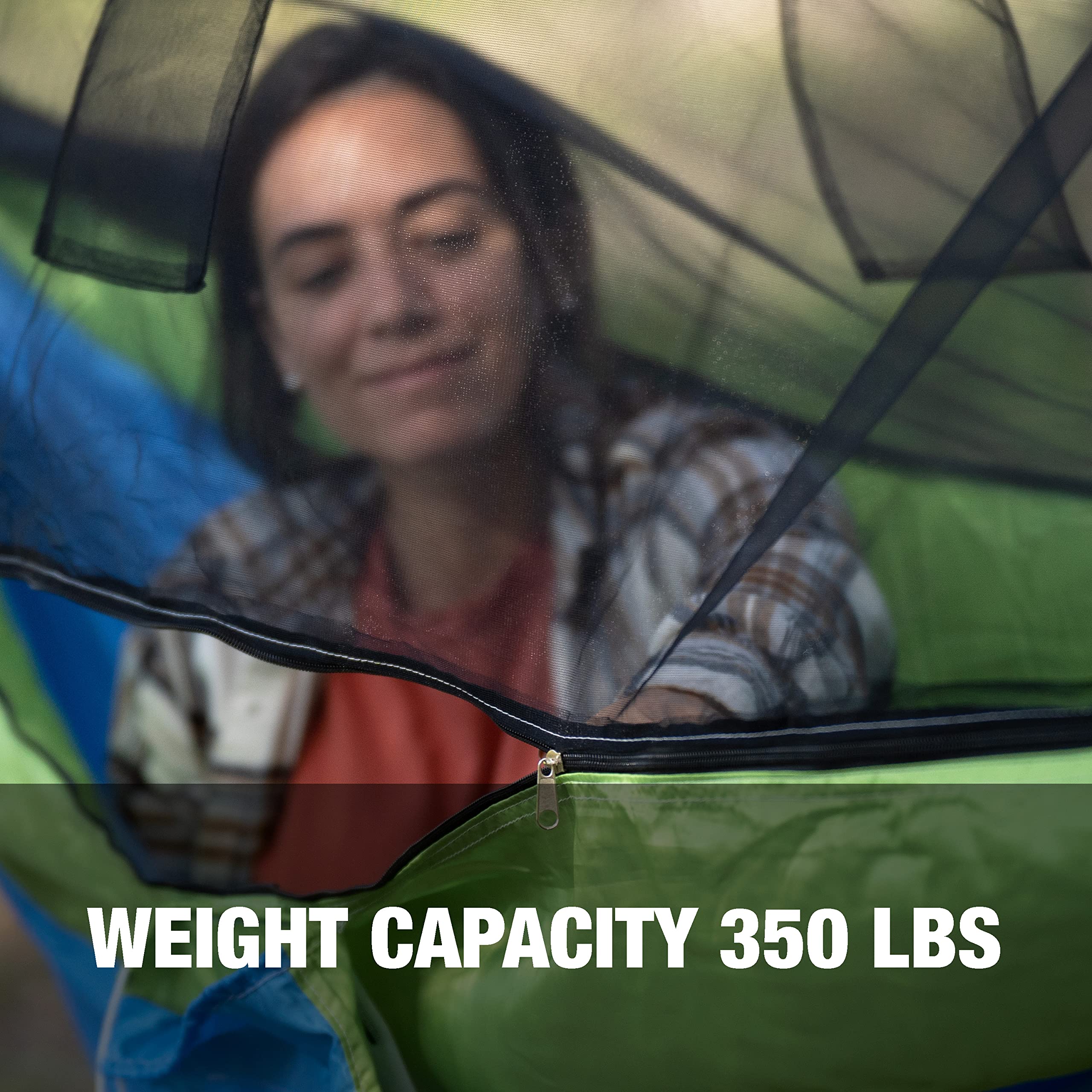 Bliss Hammocks BH-406XLS-N-MM Portable Camping Hammock with Mosquito Net & Adjustable Tree Straps - 54