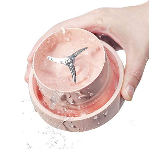 Portable Electric Juicer Cup with USB Rechargeable Battery - 400ML Mini Blender with 3 Stainless Steel Blades for Smoothies, Shakes & Juices - Perfect for Home, Office, Gym & Outdoor Travel
