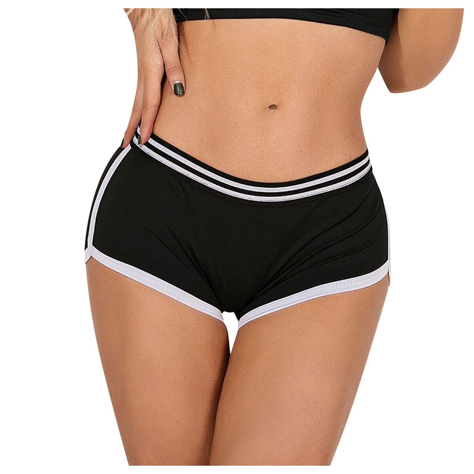 Vickyleb Women's Stretchy Yoga Pants - Sport Shorts & Casual Leggings for Workout, Running & Lounge Wear | High Waist Athletic Shorts with Comfortable Fabric
