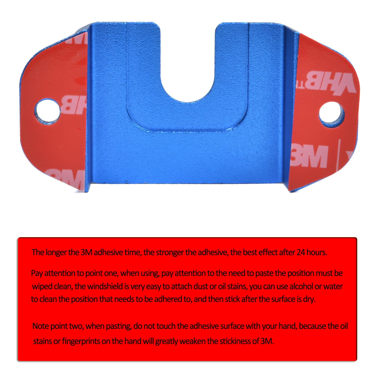 Universal Aluminum Alloy CB Radio Microphone Holder Mount - Compatible with Motorola, Kenwood, Uniden, Cobra & Midland CB Radios (Blue, 1pc) - Perfect for Truck, Jeep & Off-Road Vehicle CB Radio Installation