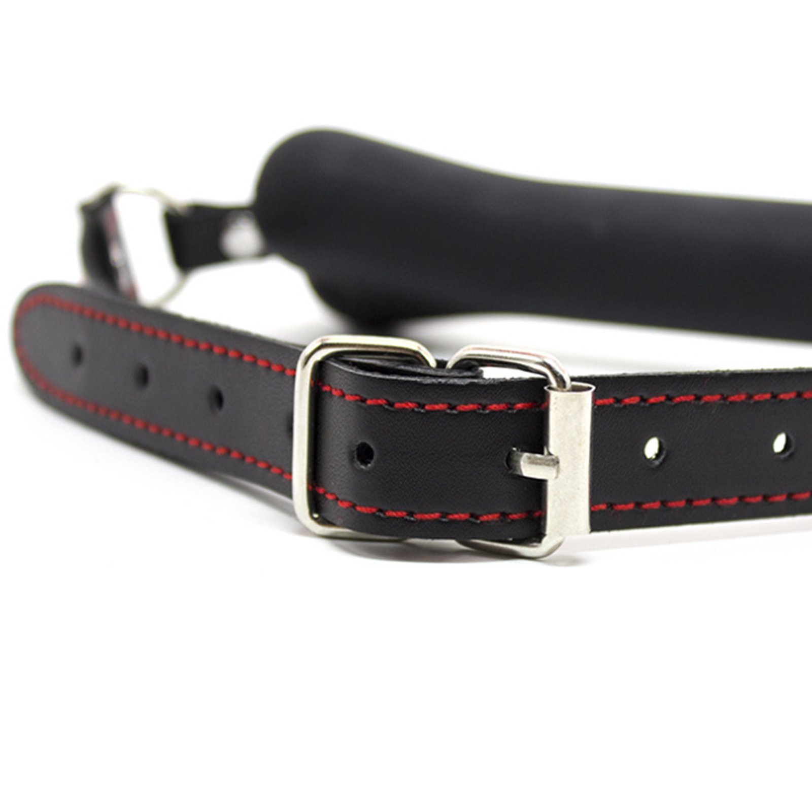 Premium Silicone Dog Bone Gag - Black BDSM Bondage Gear for Adults, Breathable Ball Gag with Adjustable Straps for Safe Restraint - Perfect for Role Play, BDSM Scenes & Sensory Play