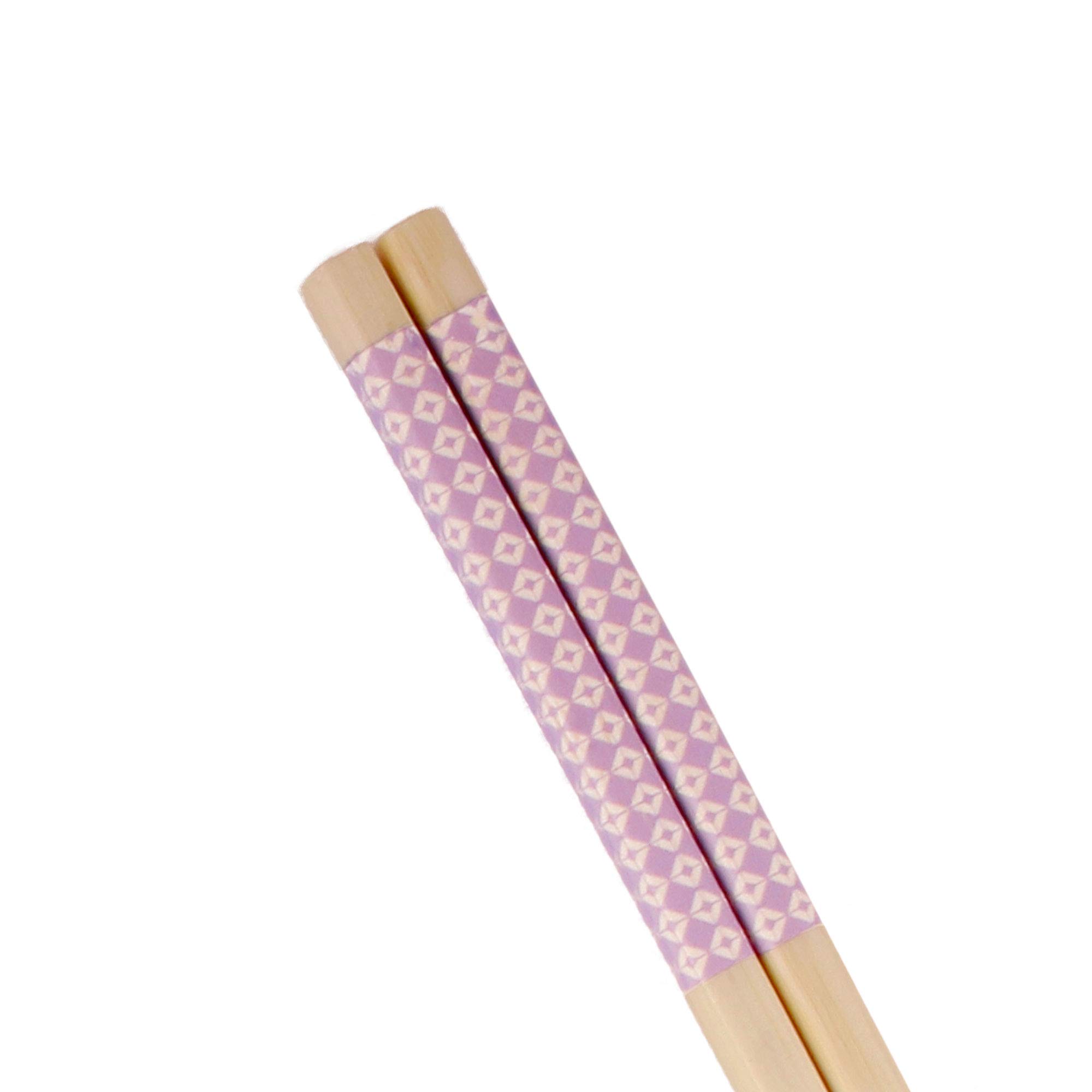 BambooMN 10-Piece Complete Sushi Making Kit with 2 Bamboo Rolling Mats, Rice Paddle, Spreader & 6 Pairs Purple Diamond Chopsticks - Perfect for Home Sushi Making, Japanese Cooking & Dinner Parties