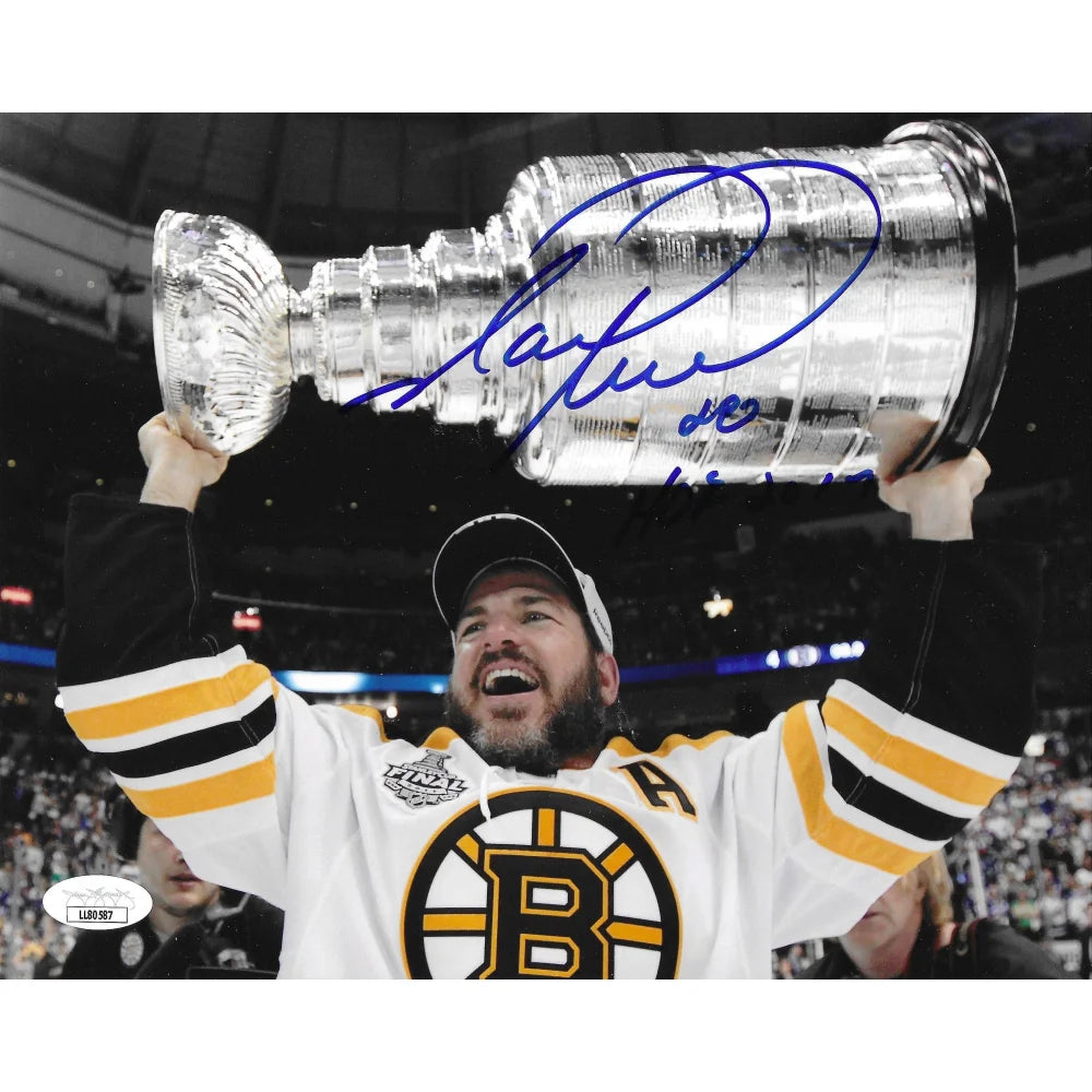 Mark Recchi Autographed 8x10 Photo with JSA COA - Boston Bruins NHL Signed Stanley Cup Memorabilia - Perfect for Sports Collectors, Man Cave Decor & Hockey Fan Gifts