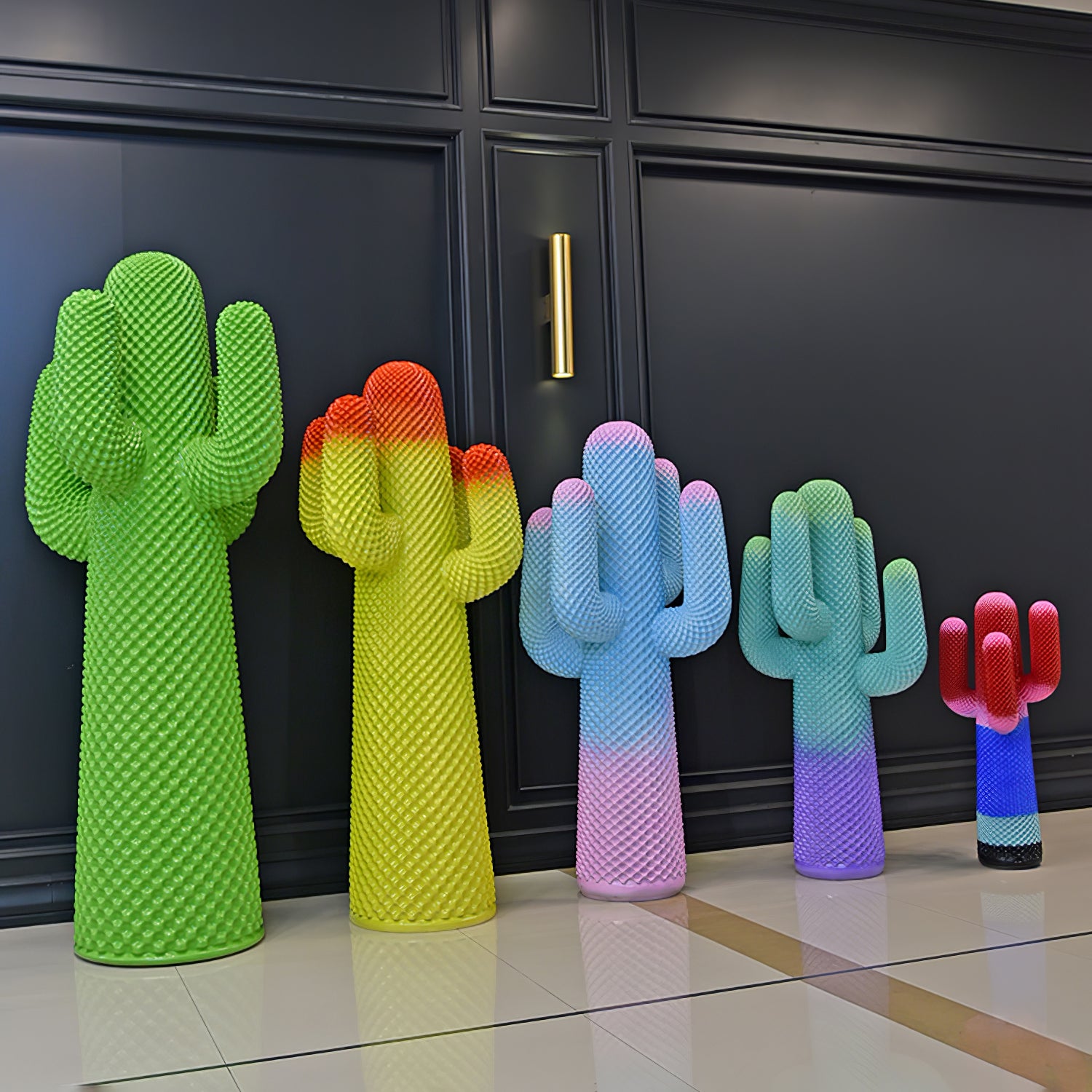 Modern Mello Sculptural Cactus Coat Rack - Stylish Wall Mounted Entryway Organizer for Hats, Scarves & Jackets - Perfect for Home, Office or Dorm Decor
