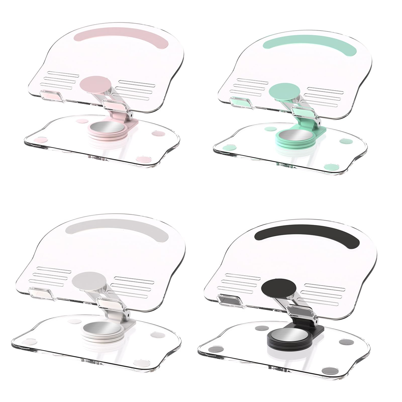 Rotating Phone and Tablet Stand Holder - Sturdy Acrylic Bracket for 4.7-13 Inch Devices, Perfect for Office Desk, Bed, Sofa & Car Use - Stable Viewing Stand for iPhone, iPad, Samsung & More