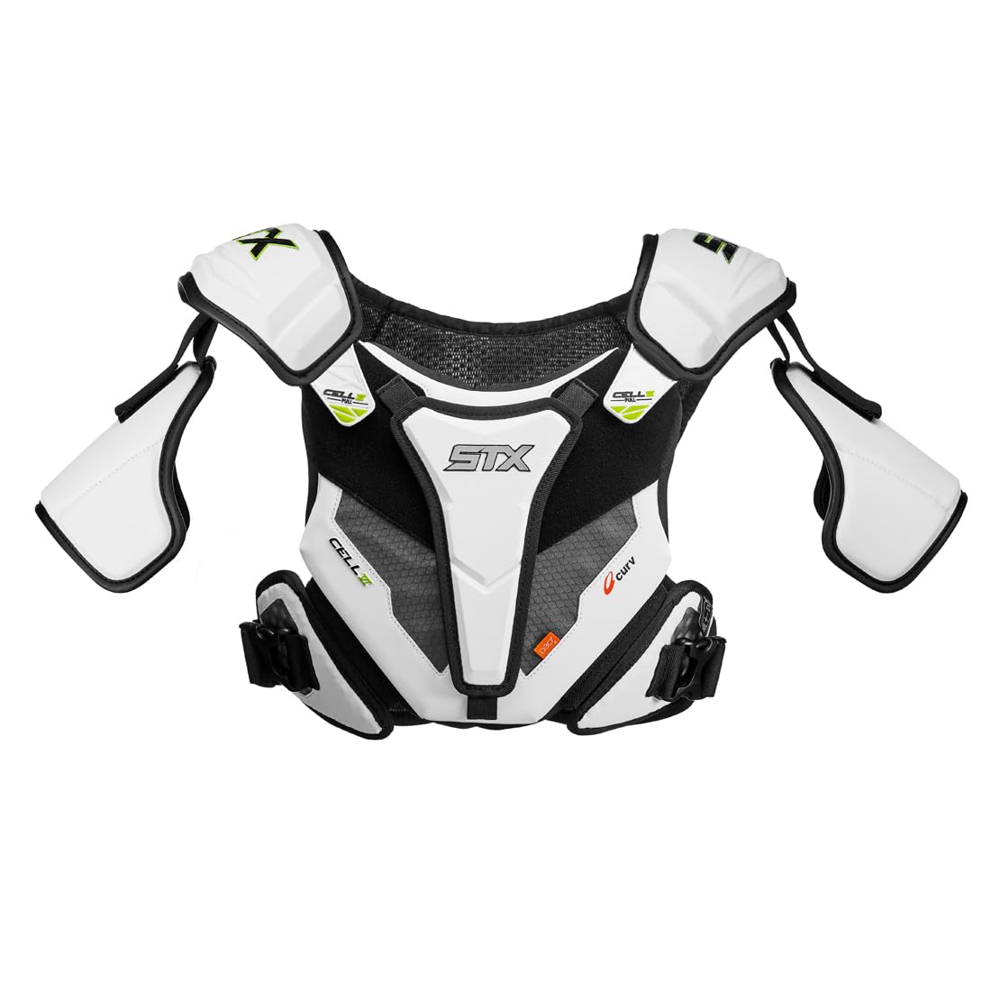 STX Cell VI Lacrosse Shoulder Pads - Youth & Adult Protective Gear for Lacrosse Players - Lightweight & Breathable Design for Maximum Comfort and Mobility - Perfect for Training, Games, and Competitive Play