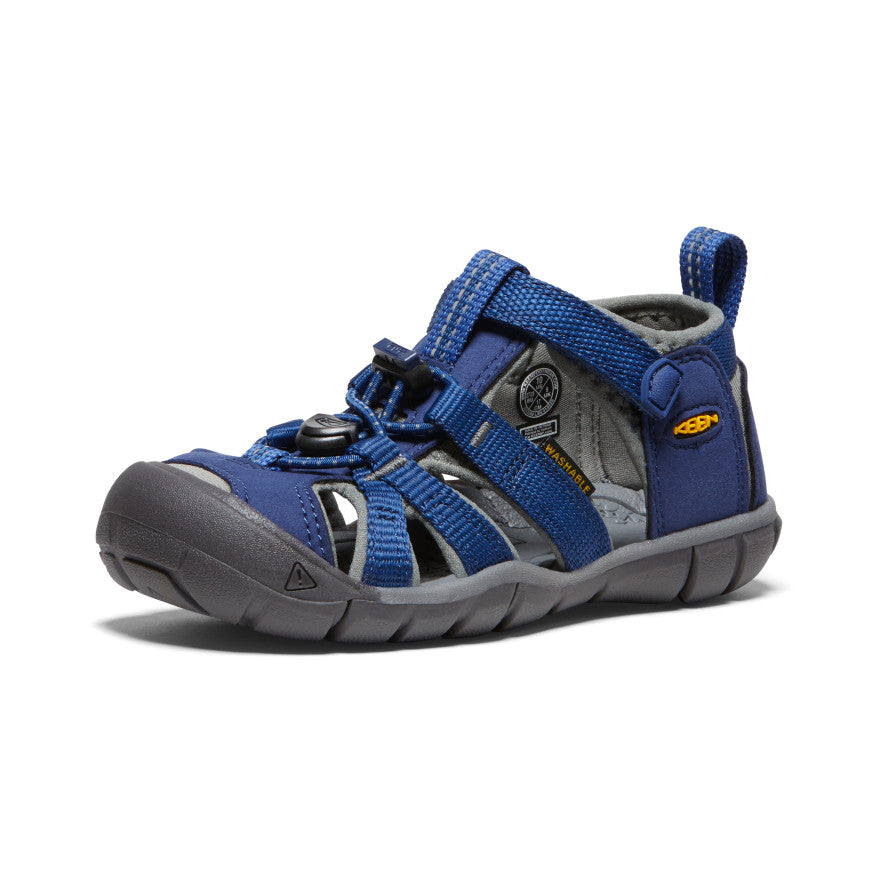 Little Kids' Seacamp II CNX Water Shoes | Blue Depths/Gargoyle | Comfortable & Durable for Beach, Pool & Outdoor Play