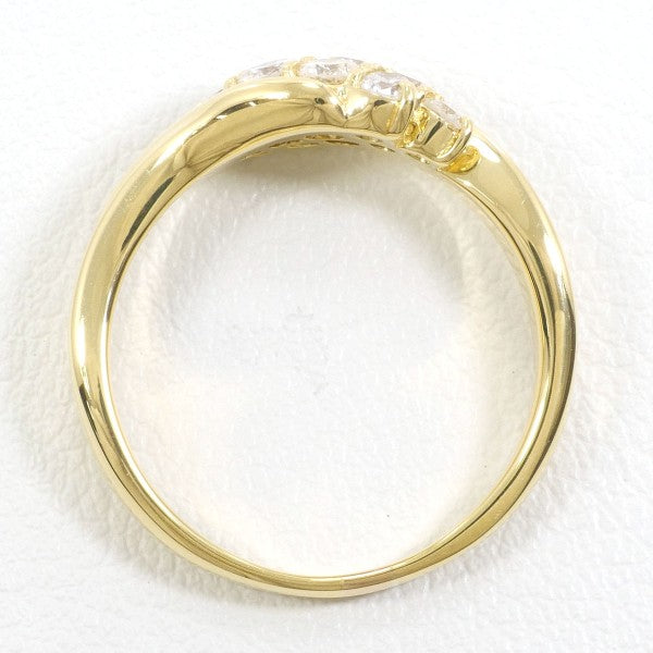 18K Yellow Gold Diamond Ring for Women - Elegant Solitaire Engagement Wedding Band - Perfect for Proposals, Anniversaries & Special Occasions