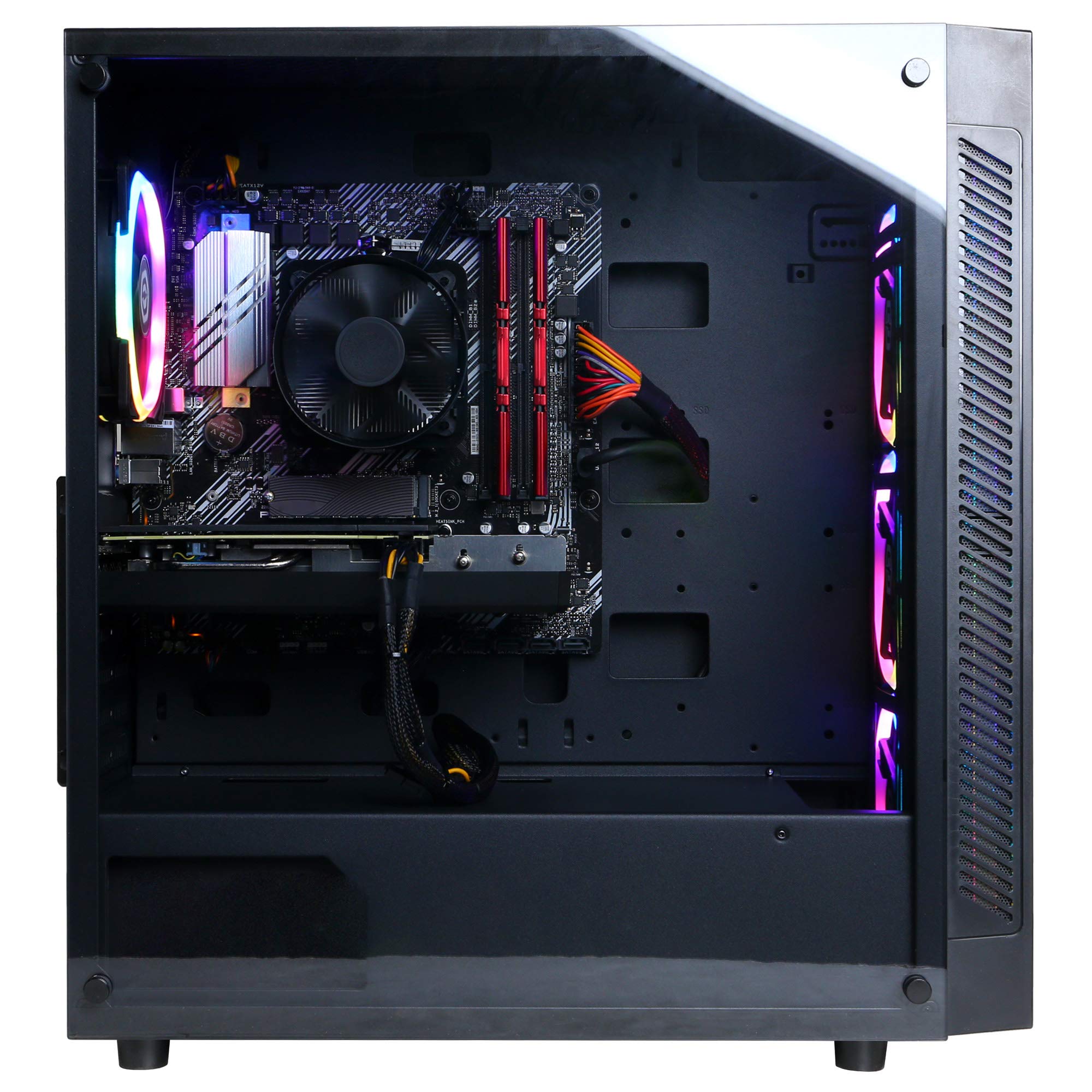 CYBERPOWERPC Gamer Xtreme VR Gaming Desktop Computer - Intel Core i5-11600KF 3.9GHz, NVIDIA GeForce RTX 3060 12GB, 16GB DDR4 RAM, 500GB NVMe SSD + 1TB HDD, WiFi, Windows 11 Home (GXiVR8480A11) - Perfect for 4K Gaming, VR Experiences & Content Creation