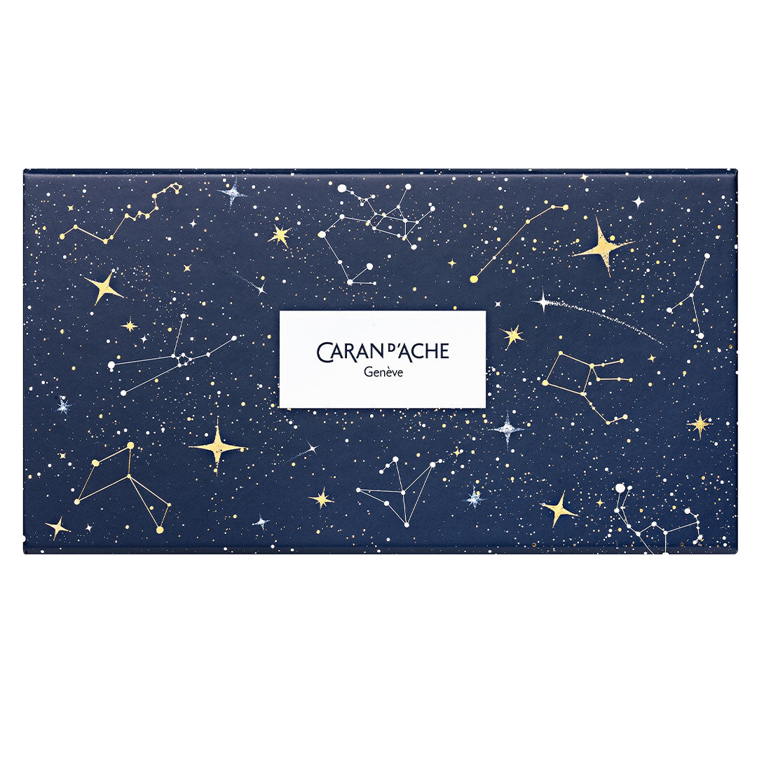 Caran d'Ache 20-Piece Mixed Media Pencil Set - Cosmic Blue - Professional Art Supplies for Drawing, Sketching & Coloring - Perfect for Artists & Students