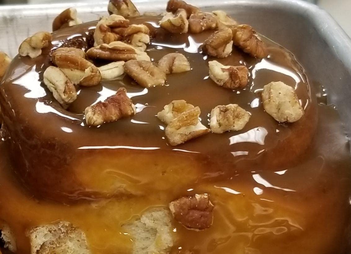 Gourmet Pecan Caramel Sticky Buns Cinnamon Rolls - 12 Pack (6 oz Each) | Fresh Baked Breakfast Pastries, Holiday Brunch Treats & Coffee Pairing Desserts