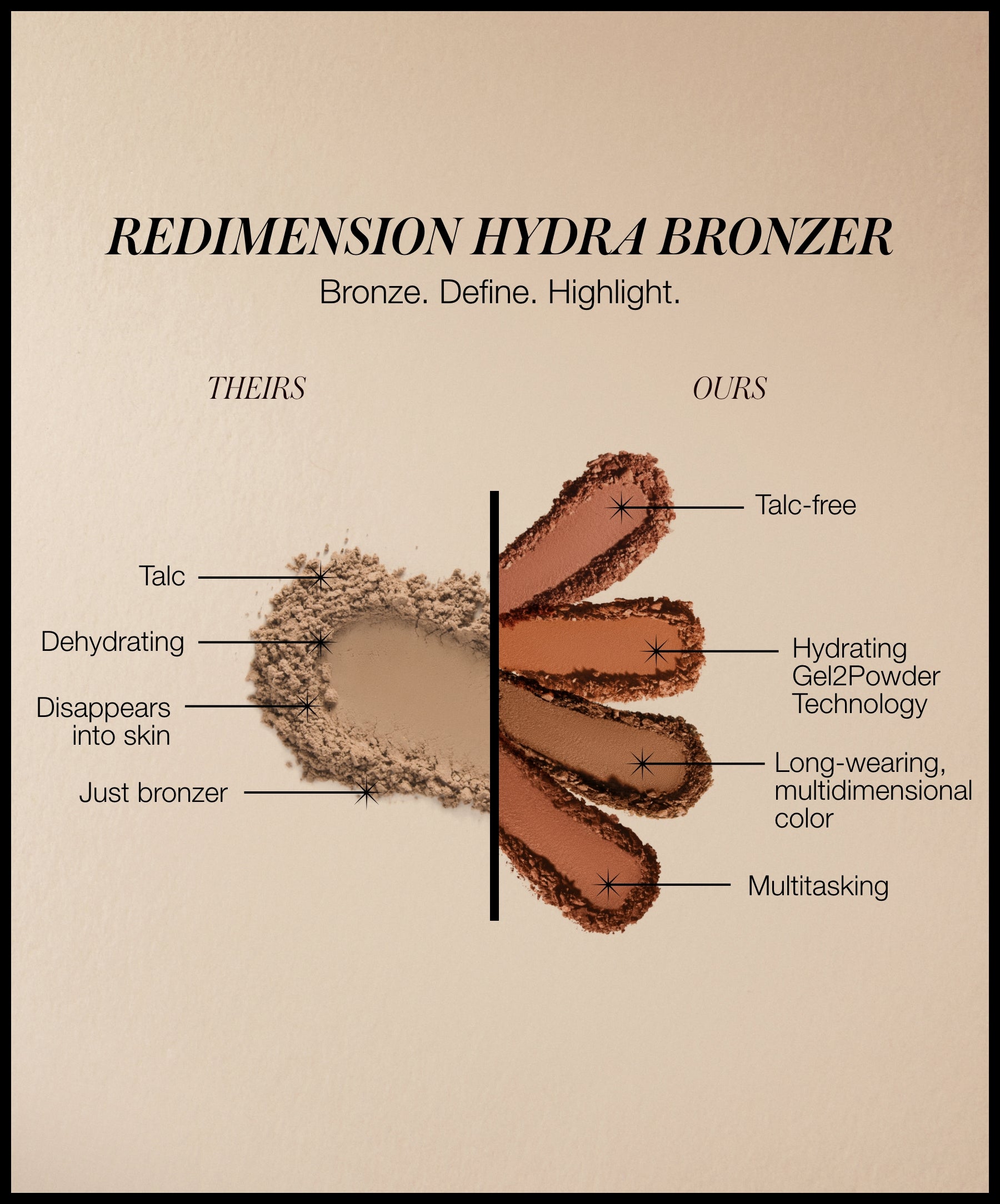 ReDimension Hydra Bronzer - Natural Sun-Kissed Glow Makeup for a Flawless Tan | Perfect for Beach, Pool & Summer Events