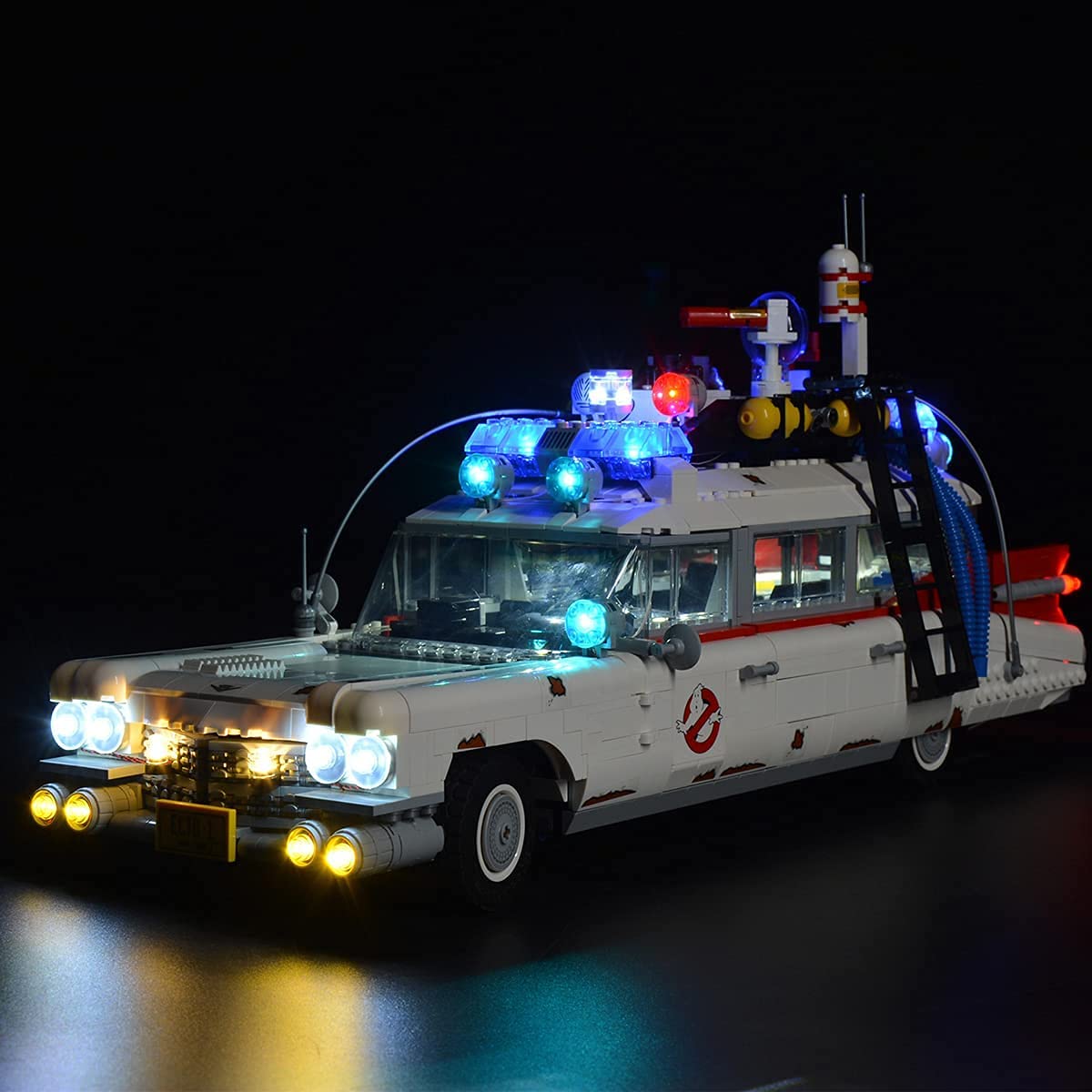 WDDSPSH RC with Sound LED Light Kit for Lego 10274 Ghostbusters ECTO-1 Building Blocks - Compatible Lighting Set for Model Cars (Standard Version) - Perfect for Display, Collecting, and Enhancing Your Lego Creations