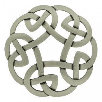 Antique Celtic Interlace Plaid Brooch - Vintage Scottish Clan Pin for Tartan Shawls, Kilts & Traditional Attire - Perfect for Weddings, Renaissance Fairs & Celtic Heritage Events