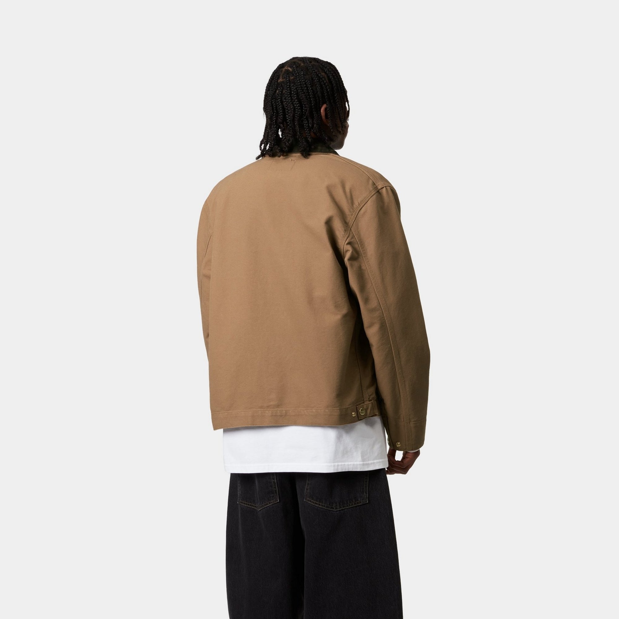 Men's Detroit Jacket - Spring Lightweight Bomber Jacket in Hamilton Brown/Tobacco (Rinsed) | Vintage Style Outerwear for Casual Wear, Travel & Outdoor Activities