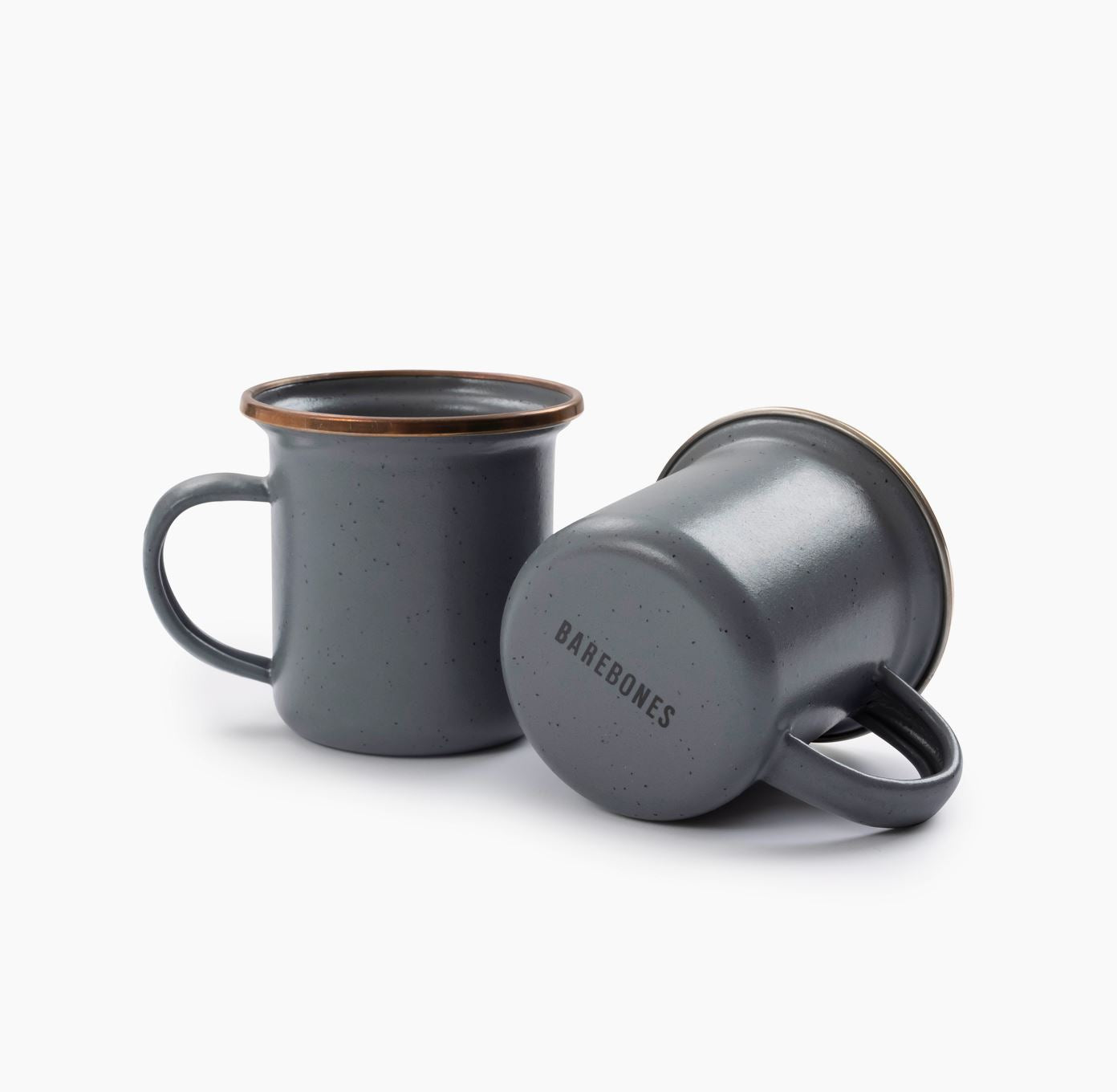 Premium Enamelware Dining Set - Durable Slate Gray Tableware for Camping, Picnics & Rustic Home Decor