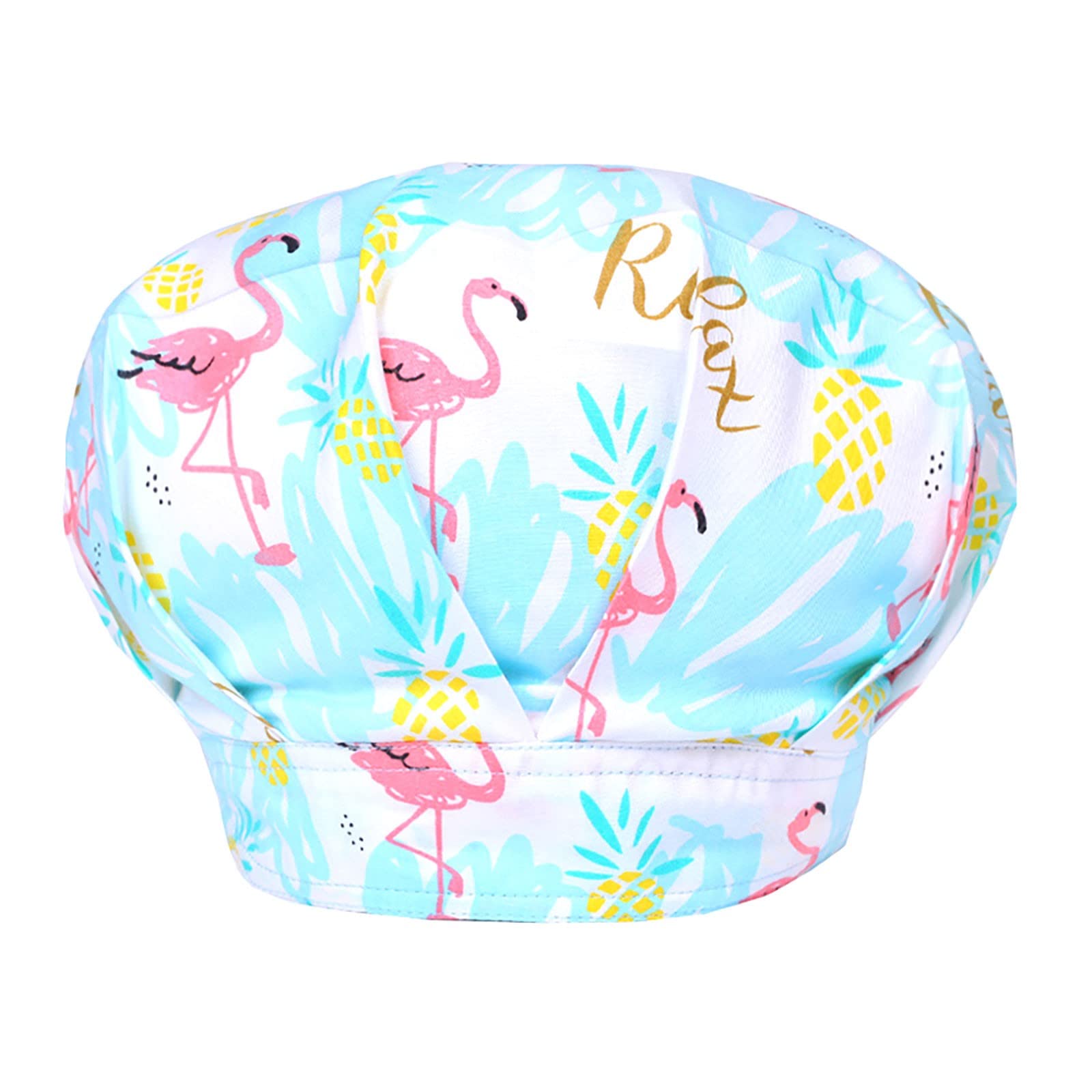 Swrowesi Printed Adjustable Unisex Scrub Caps with Buttons - Tie Back Hair Covers & Bouffant Hats for Medical Professionals, Nurses & Healthcare Workers - Perfect for Hospitals, Clinics & Surgical Use