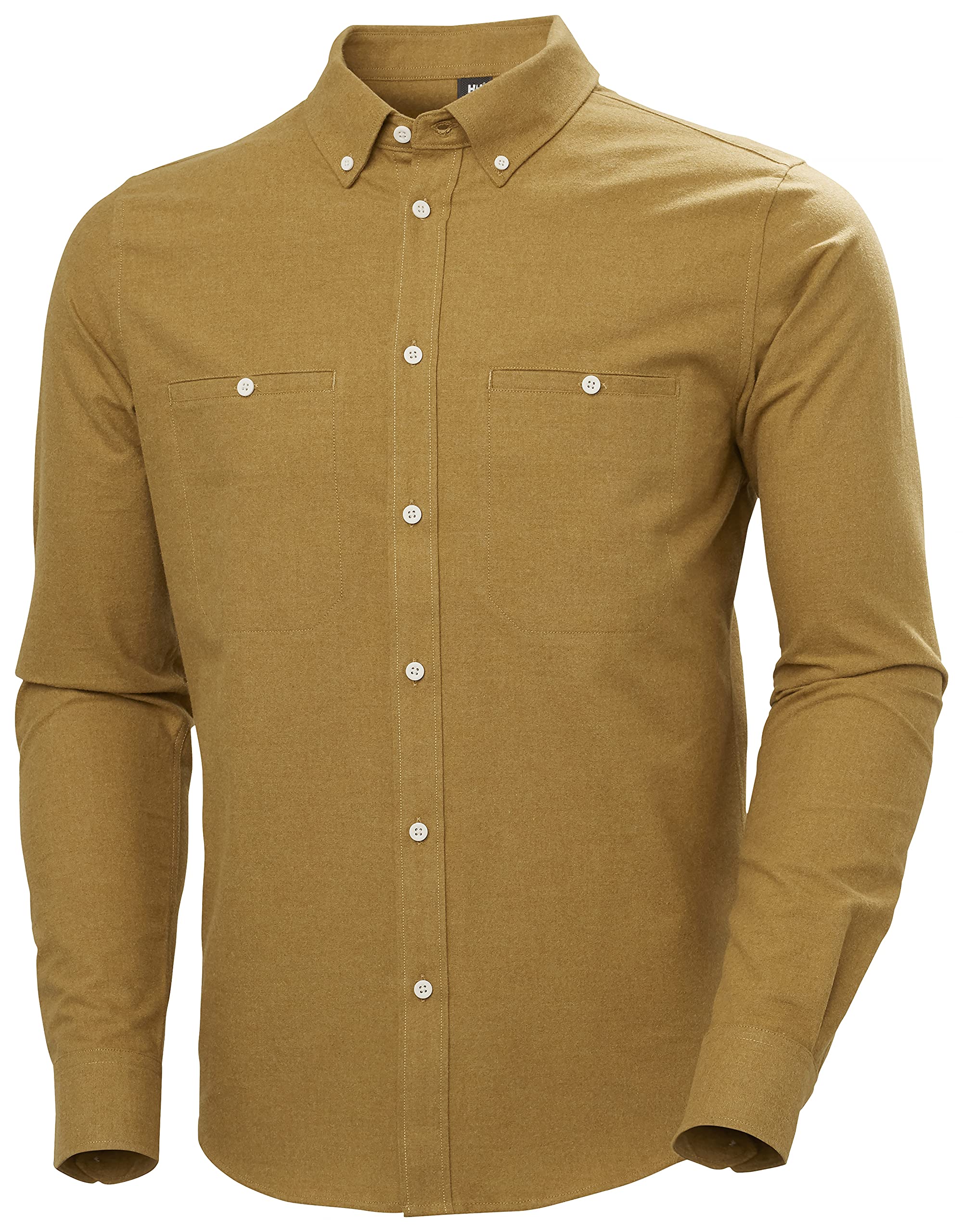 Helly-Hansen Men's Organic Cotton Flannel Shirt | Soft & Breathable Plaid Button-Up for Outdoor & Casual Wear