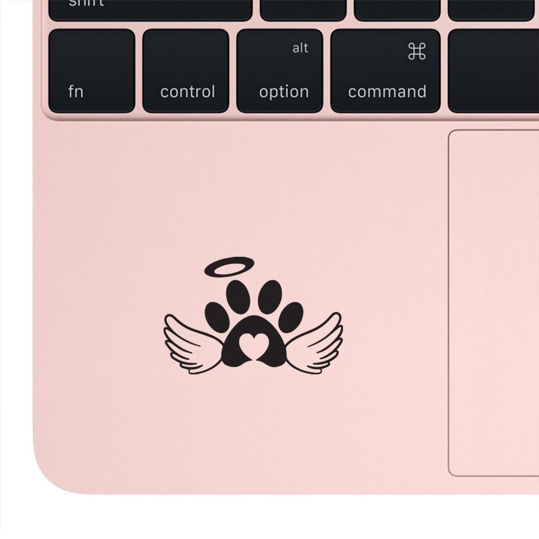 Premium Waterproof Vinyl Decal Stickers (Set of 2) - Dog Paw Angel Design for Laptop, Phone, Helmet, Car Window, Bumper, Mug & Wall Decor | Cute Pet Lover Gift & Home Office Decoration