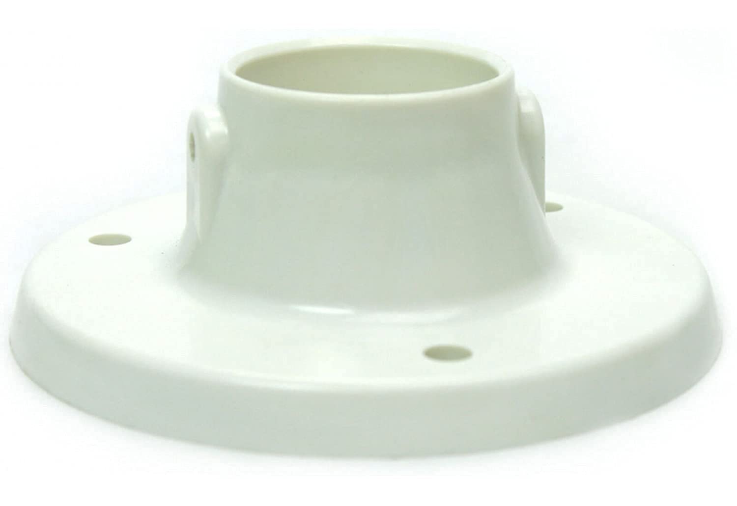 2-Pack BMS142 Plastic Above Ground Pool Deck Flanges for Swimming Pool Ladder Mounting | Durable & Weather-Resistant | Made in USA | Perfect for Inground & Above Ground Pool Safety & Stability