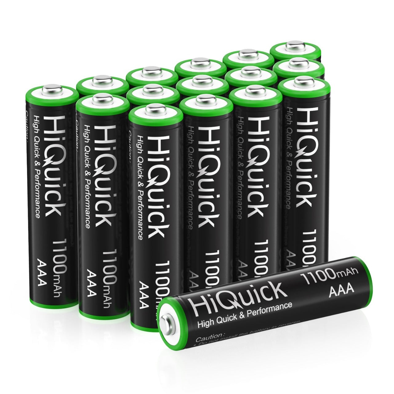 HiQuick AAA Rechargeable Batteries 1100mAh 1.2V - 8 Pack NiMH High Capacity Low Self Discharge Batteries for Flashlights, Toys, Remote Controls & Electronic Devices