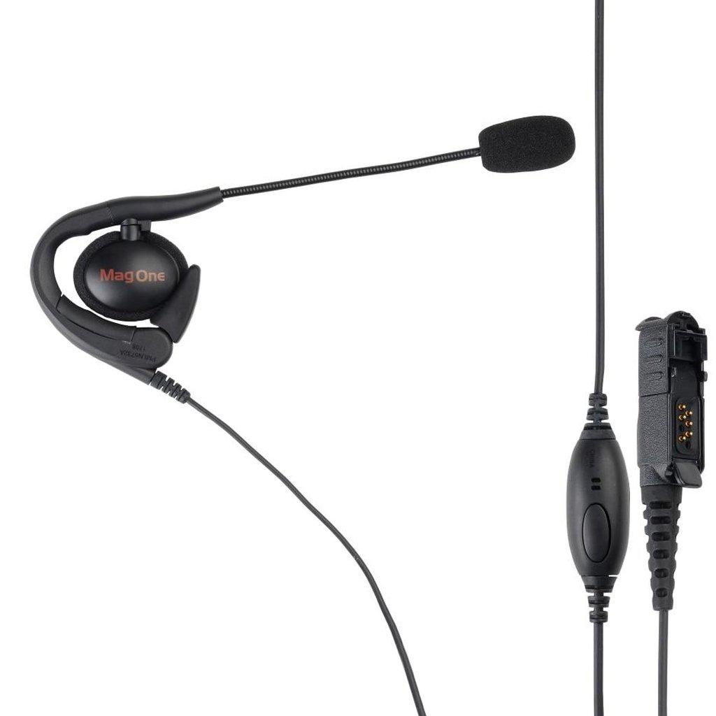 Motorola PMLN5732 Mag One Earset with Boom Mic - Lightweight Wireless Headset for Clear Communication | Perfect for Warehouse, Construction & Security Professionals