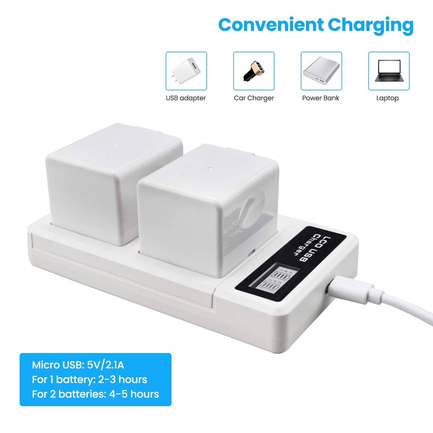REYTRIC 4-Pack 7.2V Rechargeable Lithium Li-ion Batteries for Arlo Pro & Arlo Pro 2 (VMA4400) - Upgraded Dual LCD Charger Included - Perfect for Home Security Cameras & Wireless Surveillance Systems