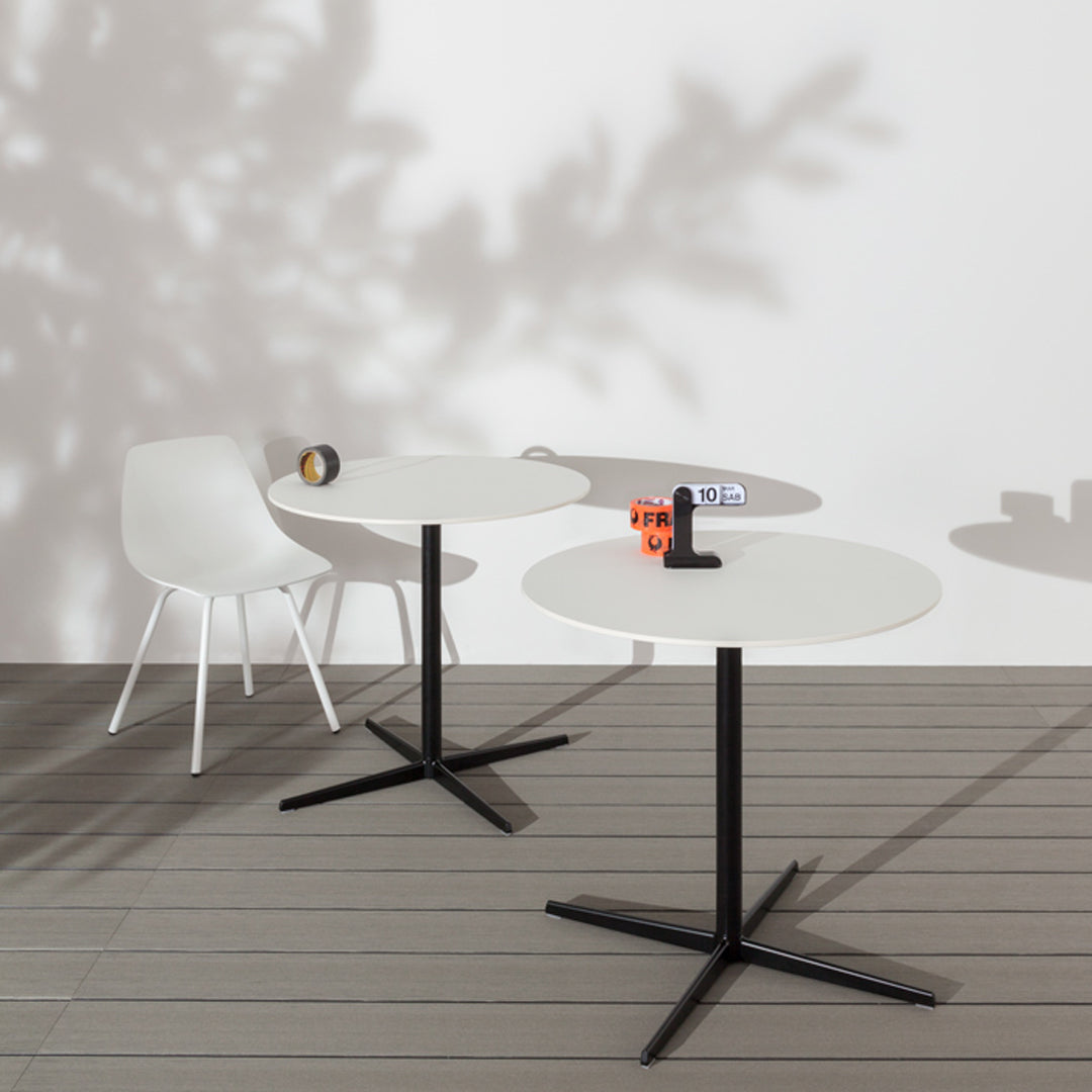 Round Cafe Table - Small Bistro Table for Indoor & Outdoor Use - Perfect for Coffee Shops, Restaurants, and Home Patios