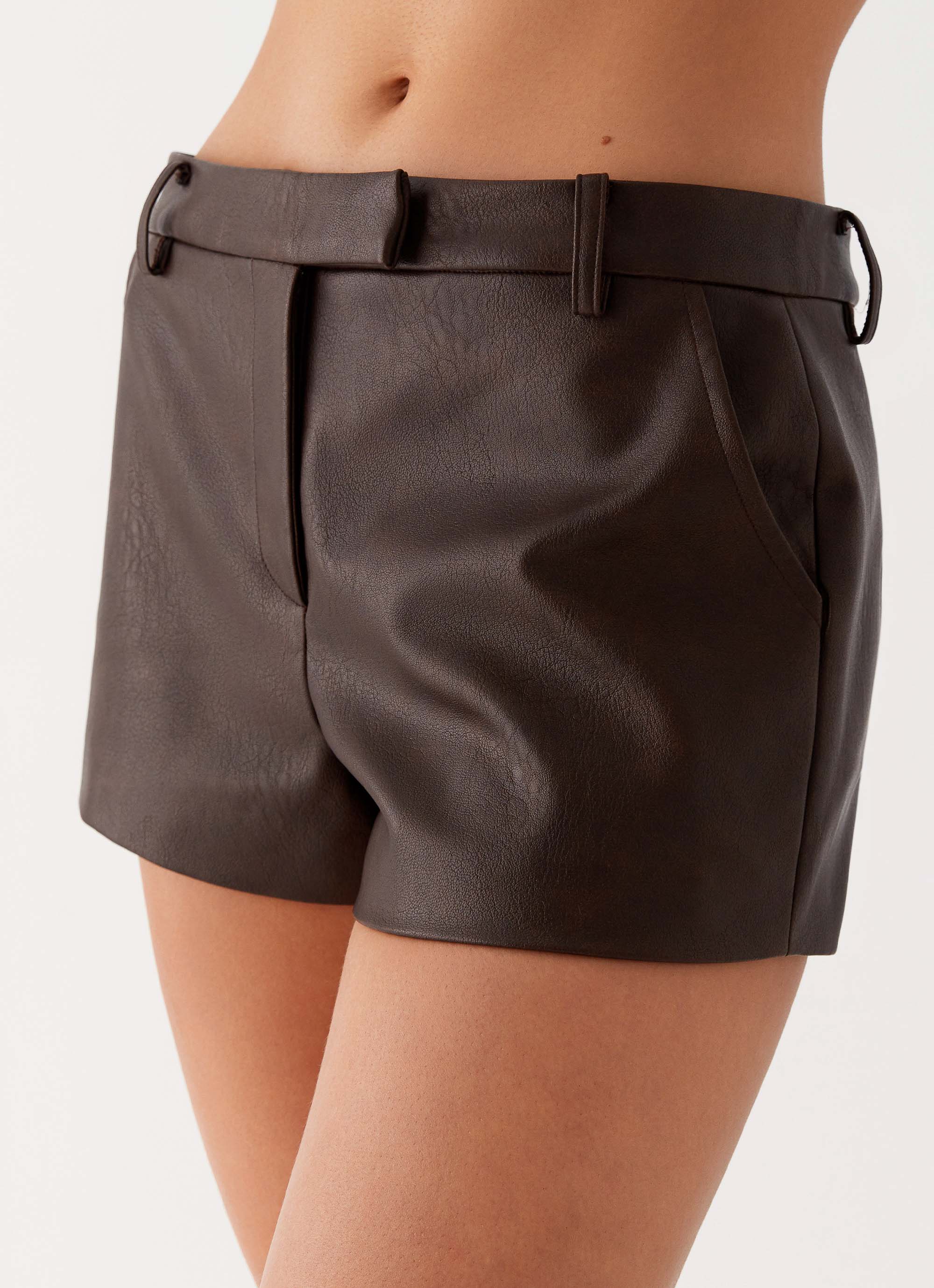 Francisco Mini Shorts for Women - Comfortable Casual Brown Denim Shorts | Perfect for Summer, Beach, and Outdoor Activities