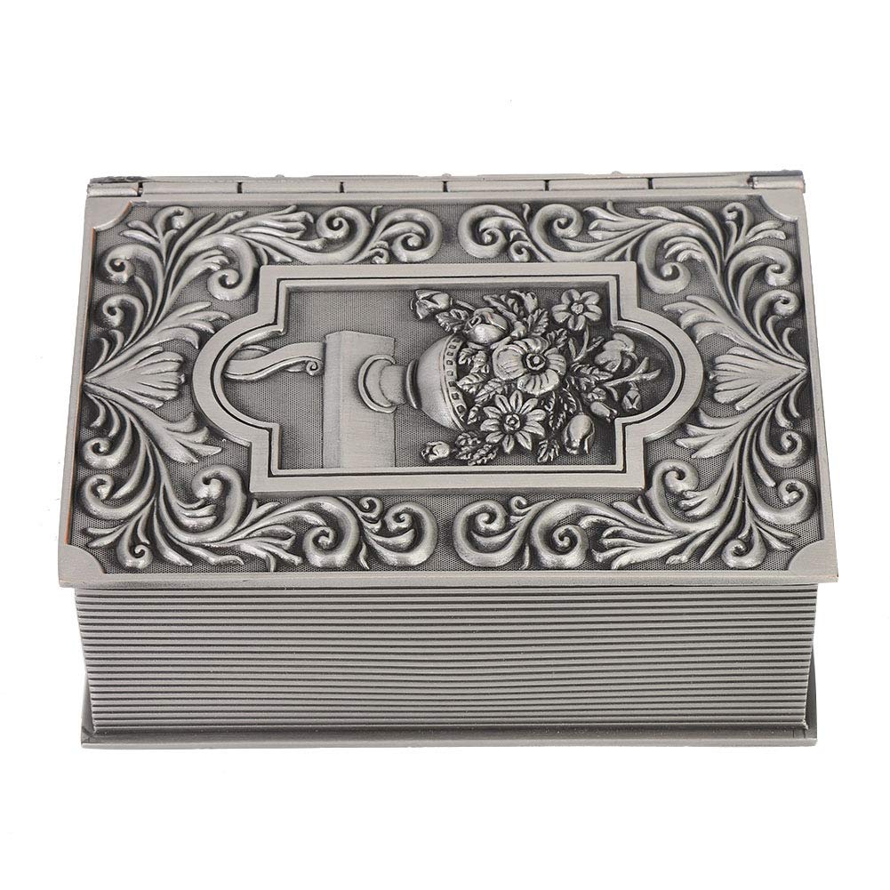 Jewelry Storage Box - Soft Flannelette Lined Book-Shaped Organizer for Necklaces, Bracelets & Earrings | Perfect for Bedroom, Vanity & Travel