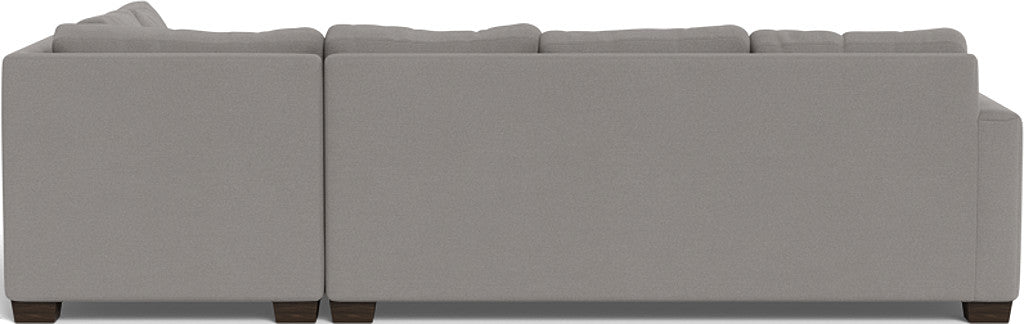 Modern Track 121 Right Chaise Sectional Sofa - Comfortable L-Shaped Couch for Living Room, Family Room & Home Theater - Perfect for Relaxing, Entertaining & Movie Nights