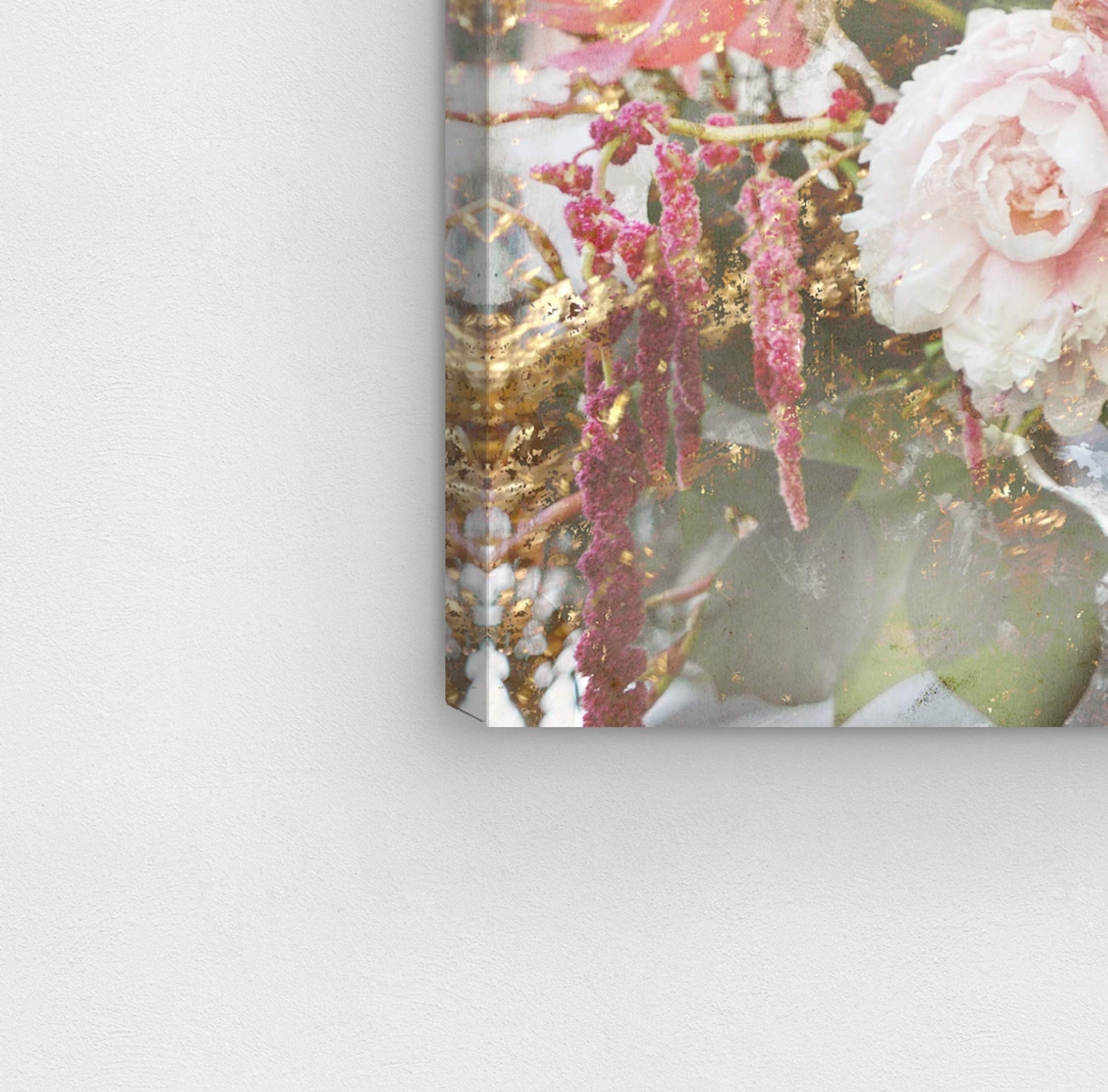Oliver Gal Floral Wall Art Canvas Print 'Serving Roses Spring' - Pink & White Home Decor 15x10 Inches | Perfect for Living Room, Bedroom & Office Wall Decoration