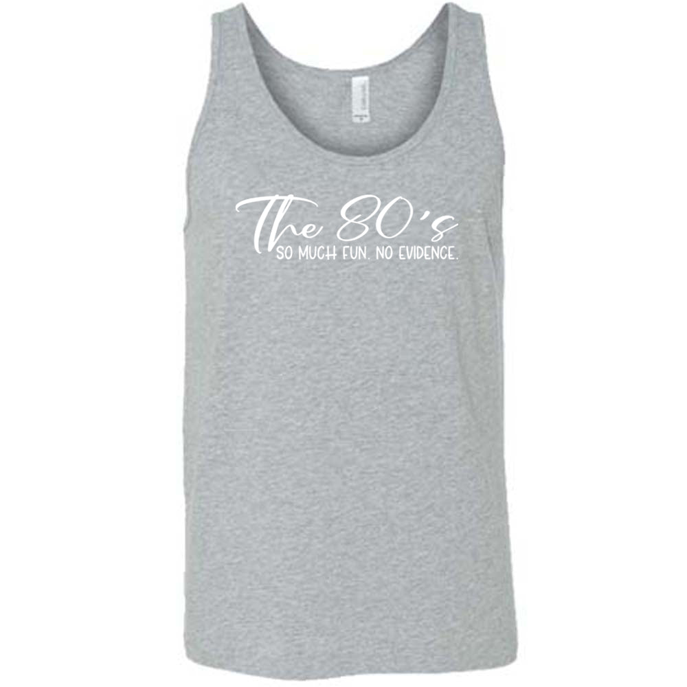 Vintage 80s So Much Fun No Evidence Graphic T-Shirt - Unisex Retro Tee for Men & Women - Perfect for 80s Theme Parties, Casual Wear & Nostalgic Fashion