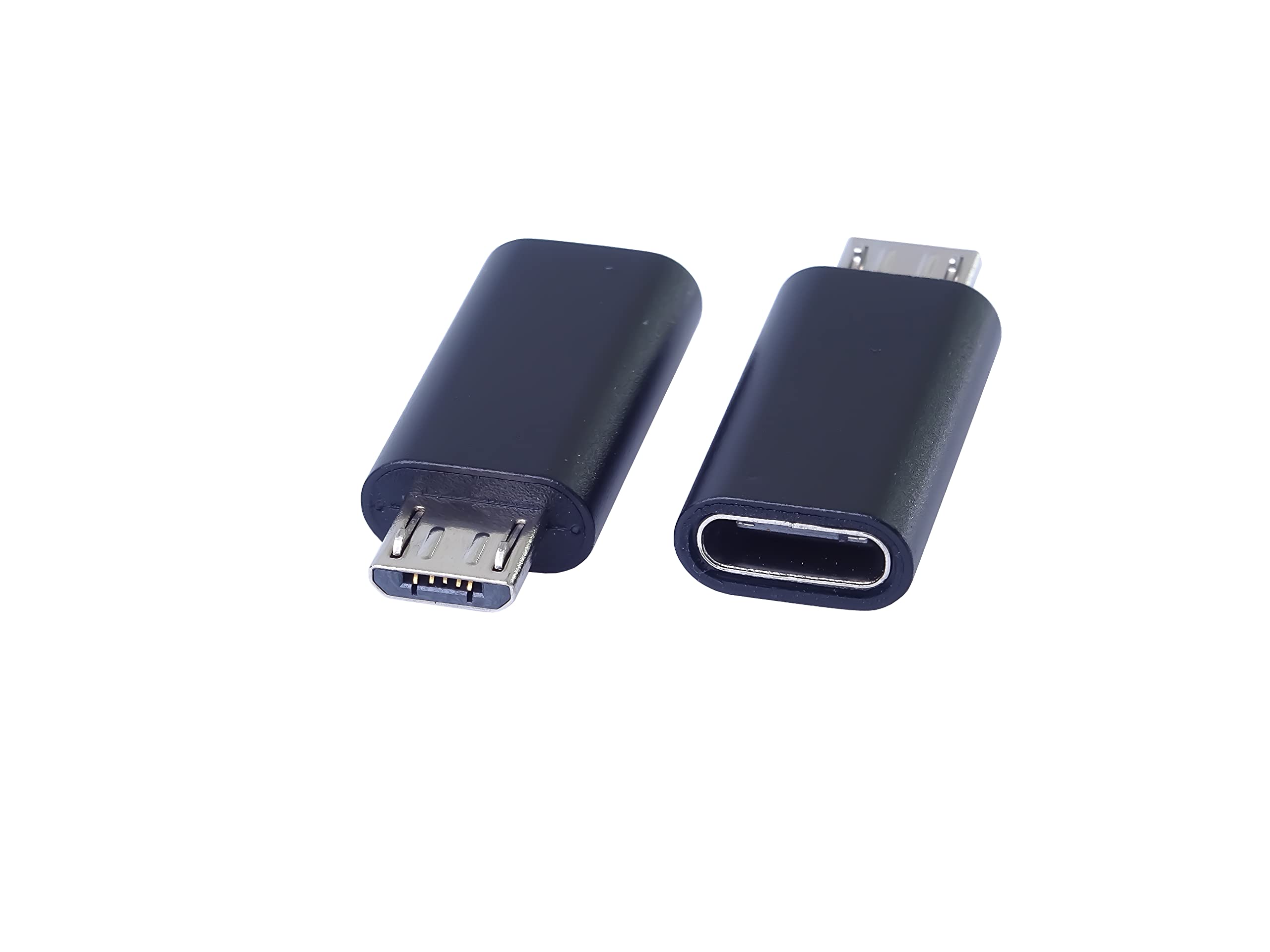 Premium USB-C to Micro USB Adapter - USB-C Female to Micro USB Male Converter - Fast Charging & Data Sync - Compatible with Android Phones, Tablets & More (Black) - Perfect for Travel, Office & Home Use