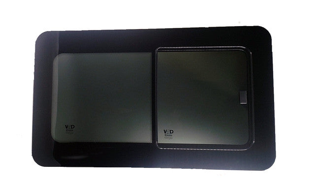 VWD Mercedes Sprinter Slider Window 2002-2006 Passenger Side Middle & Rear Quarter 158 (T068641R) - Replacement Van Window for Cargo Conversion & RV Upgrades