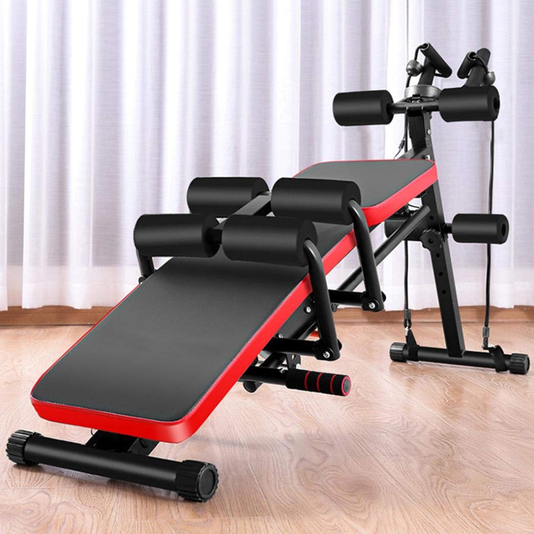 Qianglin Adjustable Weight Bench for Full Body Workout - Sit Up Bench, Ab Trainer, Dumbbell Bench for Home & Gym - US Stock - Perfect for Strength Training, Core Exercises & Waist Toning