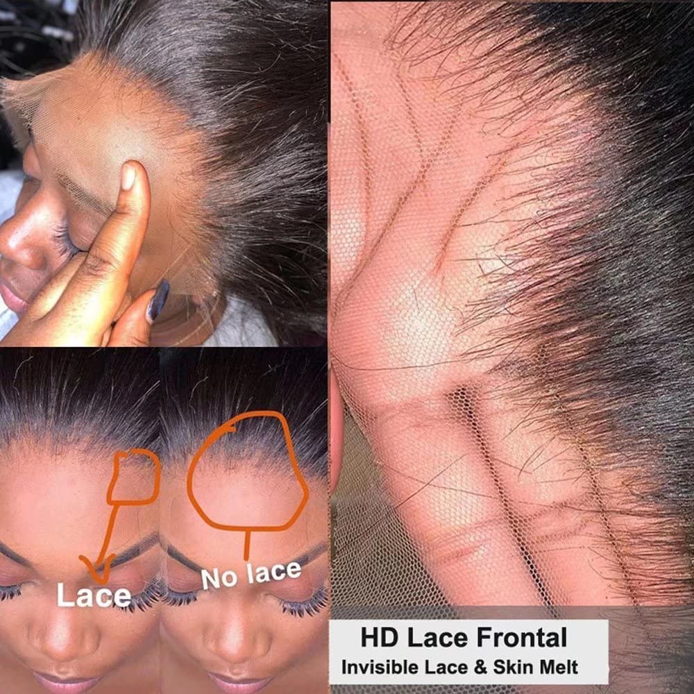 13x6 HD Transparent Lace Front Wig - Brazilian Human Hair Short Loose Deep Wave Bob Cut | Pre-Plucked Baby Hair | 8 Inch Pixie Curly Wig for Black Women - Perfect for Daily Wear, Parties & Special Occasions