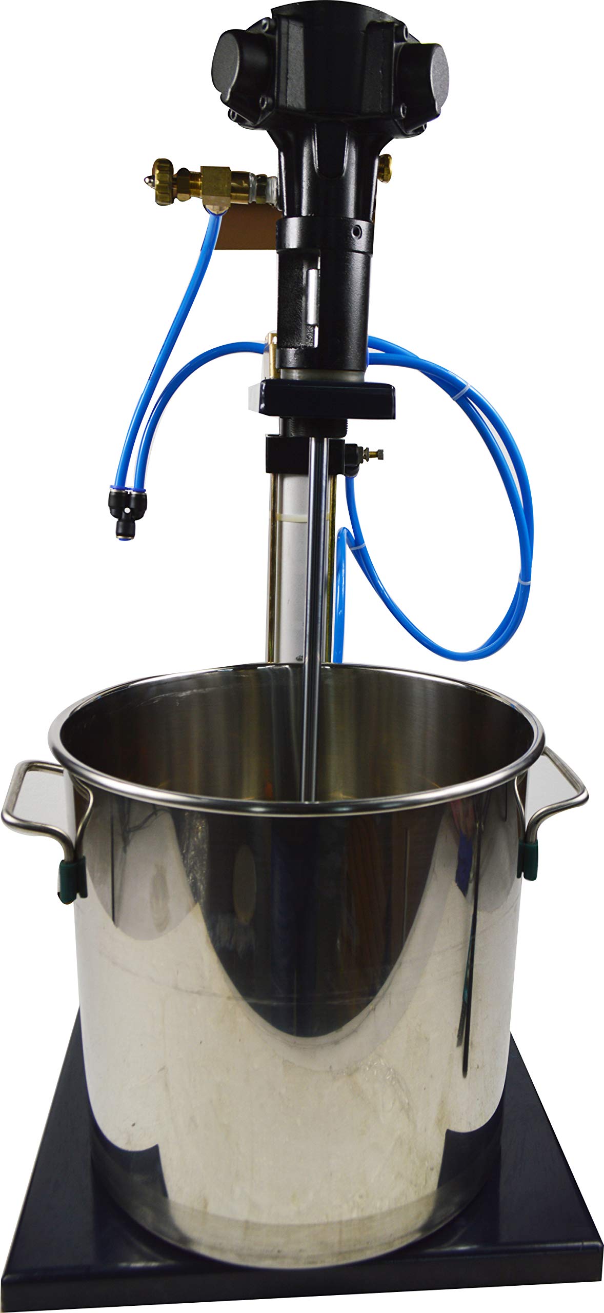 **INTBUYING 5 Gallon Pneumatic Paint Mixer - Stainless Steel Barrel with Stand - Professional Coating Blender for Paint, Epoxy, Resin - Perfect for DIY Projects, Auto Body Shops & Industrial Use**