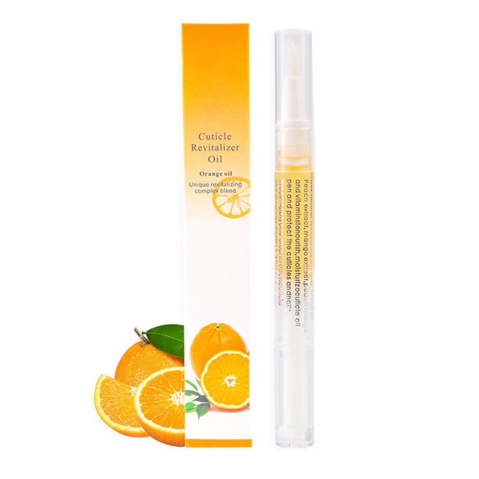 Yimart 4-Piece 15-Scent Nail Cuticle Oil Pen Set - 2ML Nourishing Liquid for Dry, Brittle Nails & Hangnails - Orange Scented Nail Care Essential for Manicures, Pedicures & At-Home Nail Treatments