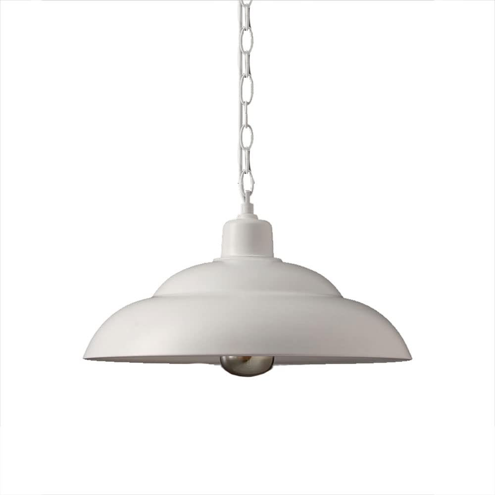 Vintage Metallic Red E27 Pendant Light - Pot Lid Shape Hanging Chandelier for Restaurant & Home Decor - Energy Saving Ceiling Lamp | Perfect for Dining Rooms, Kitchens, and Cafe Lighting