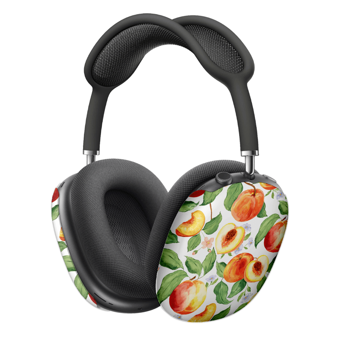 Premium AirPods Max Case with Peach Blossom Design - Soft Protective Cover for Apple AirPods Max Headphones - Perfect for Travel, Workouts & Daily Commute
