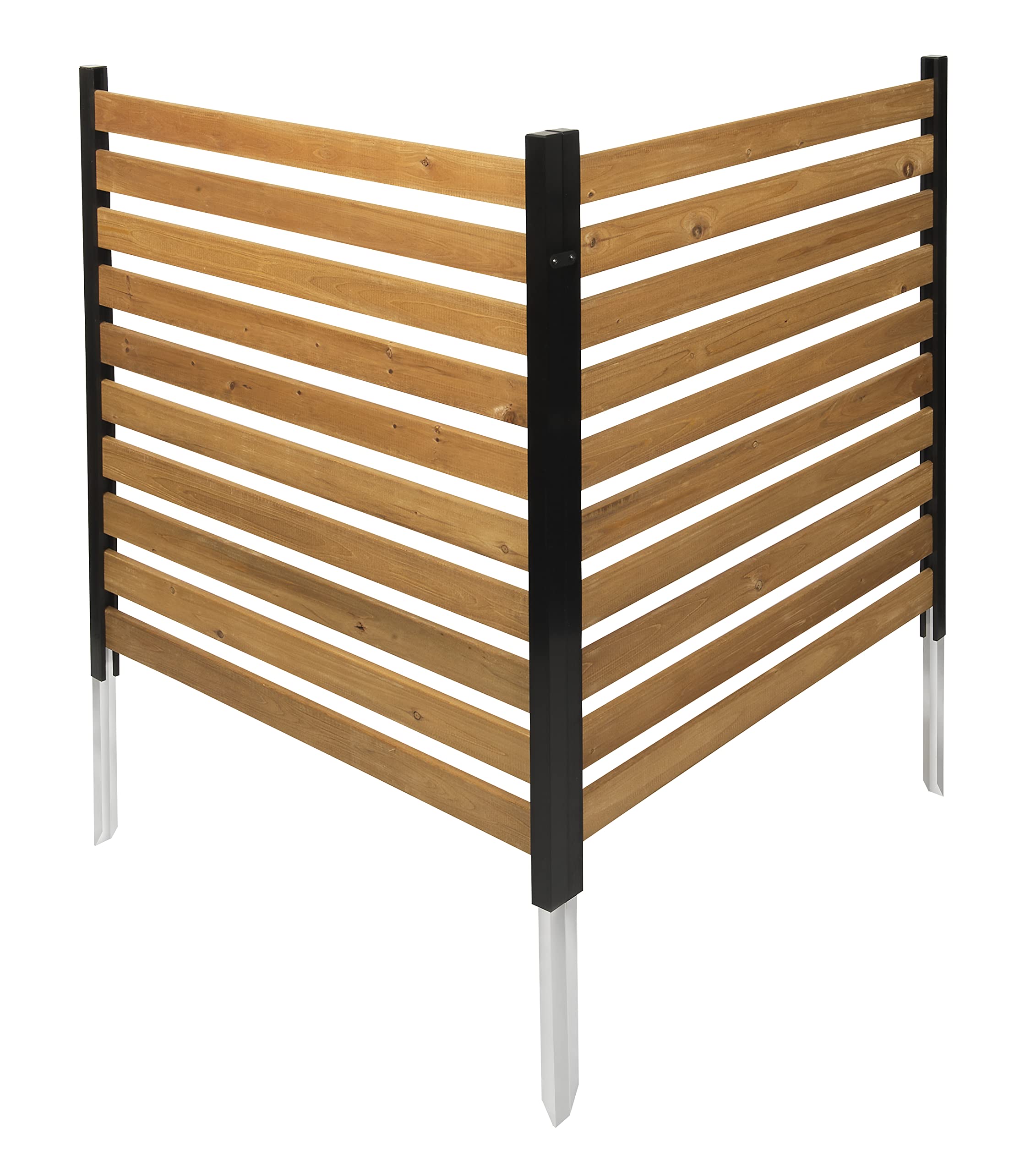 42in H x 38in W (2 Panels) Charleston Cedar Wood Privacy Screen - No Dig Outdoor Fence for Pool Equipment, AC Unit, Trash Can Enclosure | Durable Backyard Privacy Wall for Patio, Deck & Garden