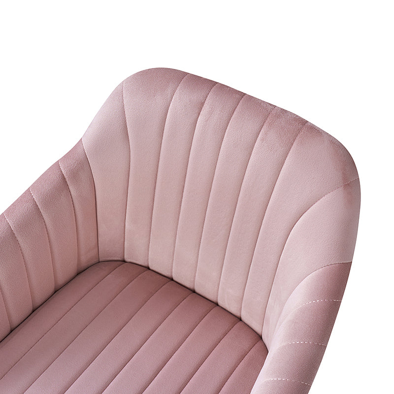 Theo Modern Velvet Office Chair with Tufted Back - Ergonomic Desk Chair for Home & Office Workspace, Comfortable Computer Gaming Chair for Long Hours Sitting