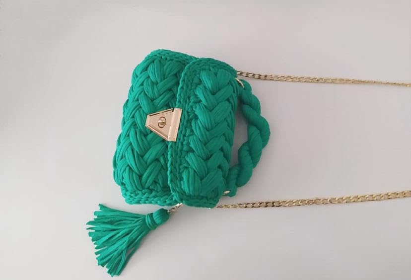 Handmade Crochet Evening Clutch Bag for Women - Elegant Orange Knitted Wedding Party Purse, Small Flap Formal Crossbody Handbag | Perfect for Summer Beach, Cocktail Parties & Special Occasions
