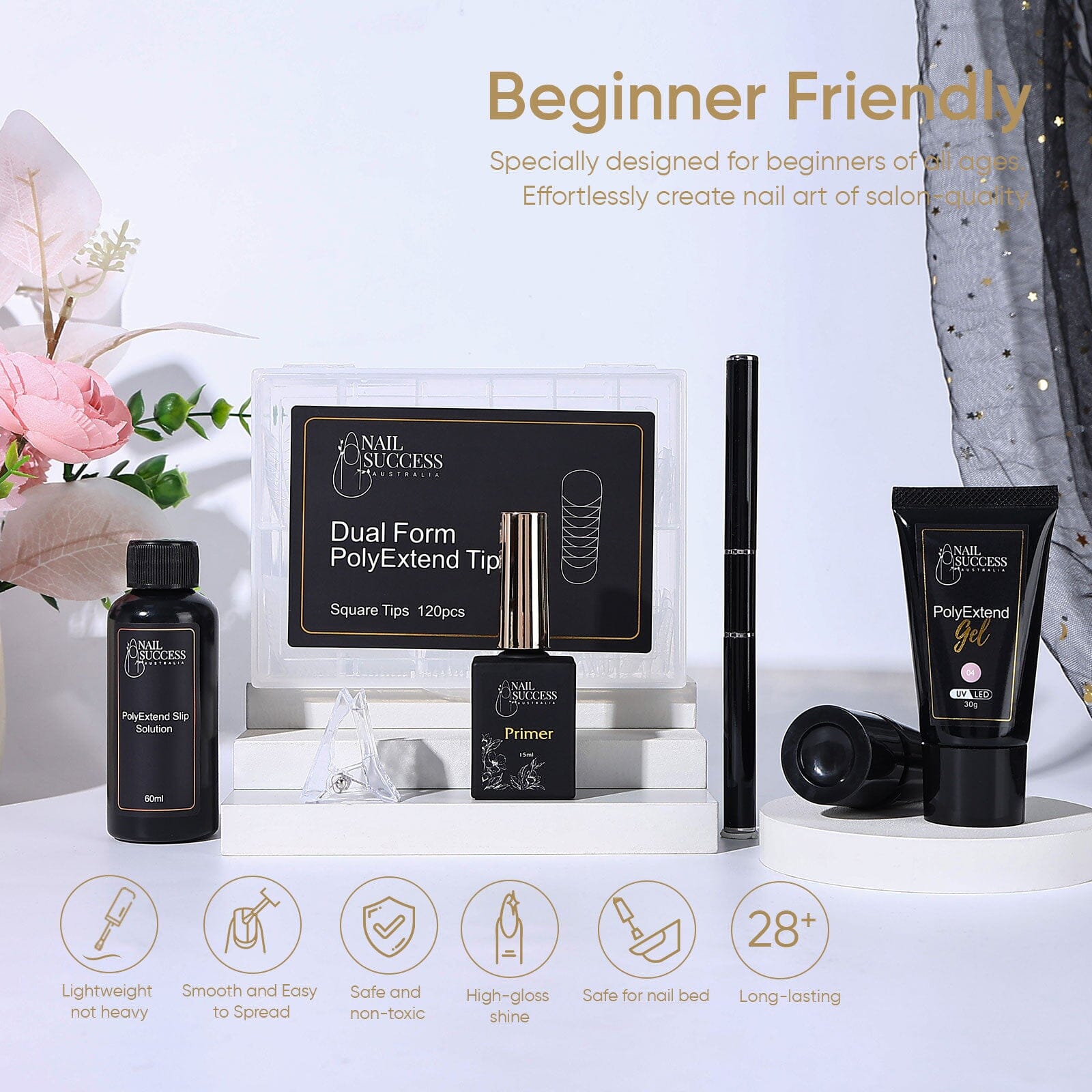 Polygel Nail Kit for Strong & Long-Lasting DIY Nail Extensions – Perfect for Salon-Quality Manicures at Home