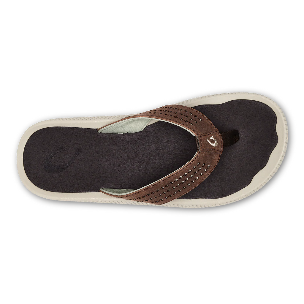Men's Olukai Ulele Dark Wood Sandals - Comfortable & Stylish Beach & Casual Walking Shoes for Summer Outdoor Activities