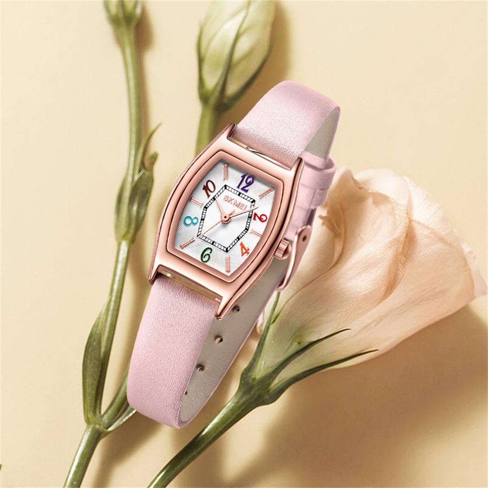 Forrader Women's Quartz Watch with Leather Strap - Fashionable Ladies Watch with Large Numbers for Easy Reading | Perfect for Everyday Wear, Office & Casual Outfits