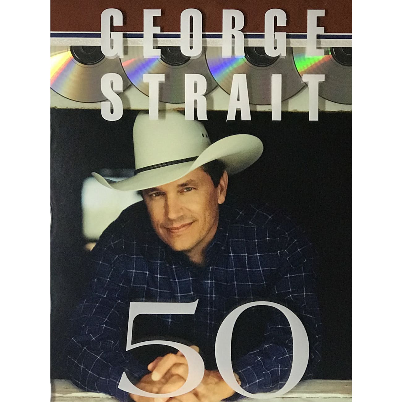 George Strait 50x Platinum Label Award - Official Music Collectible for Country Fans | Perfect for Home Decor, Man Cave, or Gift for Country Music Lovers