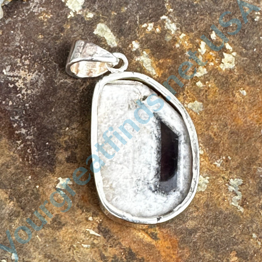 925 Sterling Silver Large Fluorite Pendant Necklace - Natural Purple Gemstone Jewelry for Women, Perfect for Everyday Wear & Special Occasions