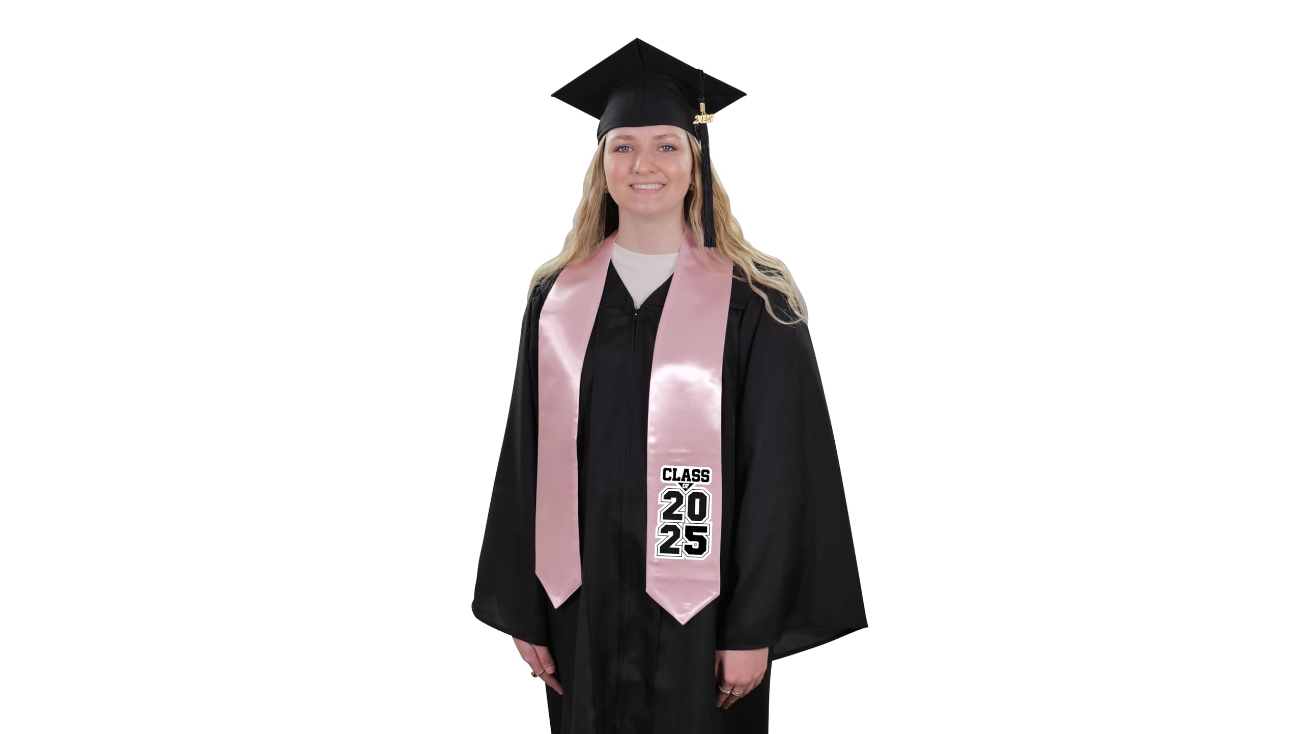 Class of 2025 Graduation Stole - Elegant Satin Sash for High School & College Graduation Ceremonies - Perfect for Commencement, Yearbook Photos & Graduation Parties